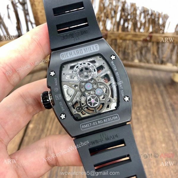 Swiss Quality Copy Richard Mille RM17-01 Black Ceramic Watches 7