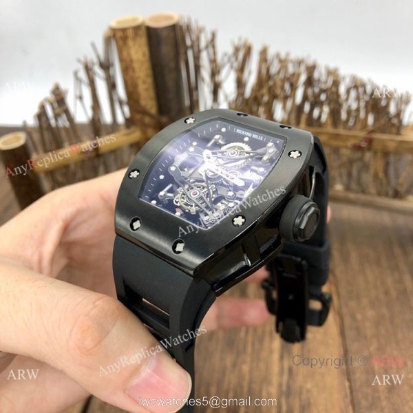 Best Replica Richard Mille RM038 Men Watches Black Steel 7
