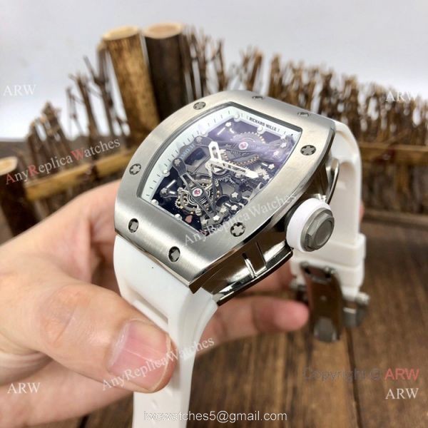 Best Replica Richard Mille RM038 Automatic Watches Stainless Steel and Red 7