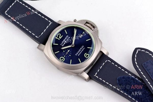 New Panerai PAM 1117 Luminor Marina 44mm Blue Dial Watches VS Factory Best Replica 7