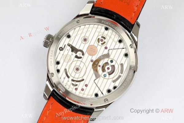 New! Swiss Replica IWC Portugieser Constant Force Tourbillon Watch Blue Dial 7