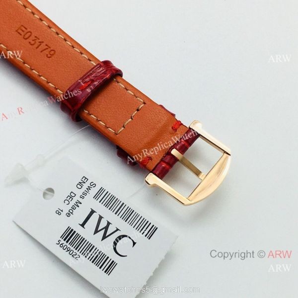Swiss Copy IWC Portofino Rose Gold Diamond Bezel Lady Watch 7