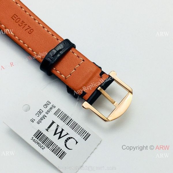 Swiss Copy IWC Portofino Ladies Watch Rose Gold Diamond Bezel 7