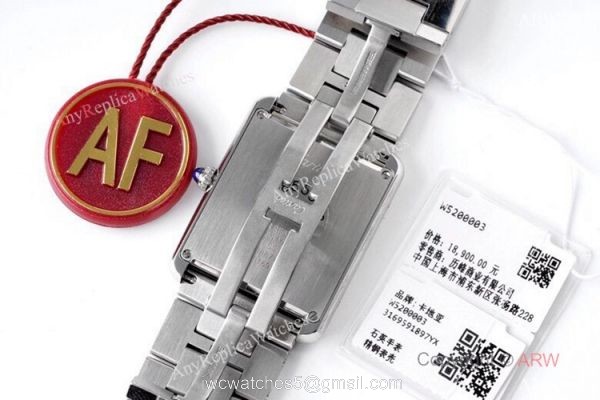 New! Swiss Cartier Tank Solo AF Factory Stainless Steel Watch Mid-size 7