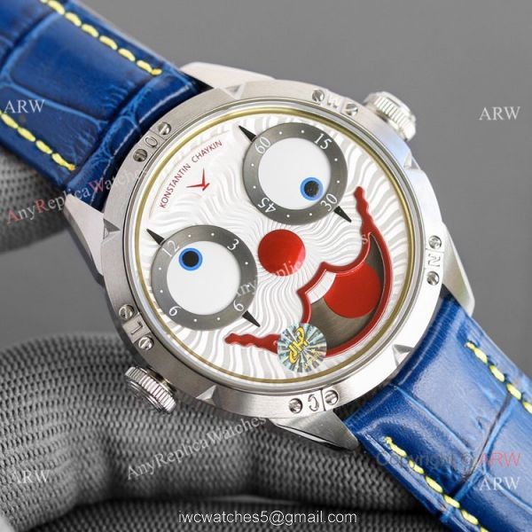 Swiss Copy Konstantin Chaykin Joker Dracula Watches Leather Strap 42mm 7