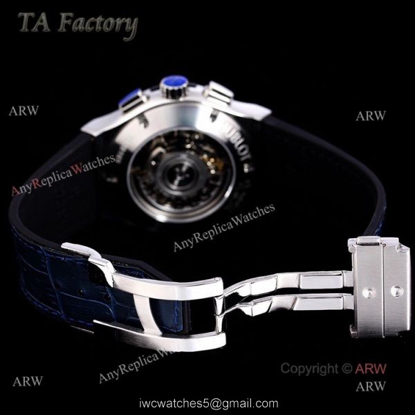 45mm Hublot Big Bang Blue Diamond Bezel Iced Out Watch For Men Best Swiss Made 7