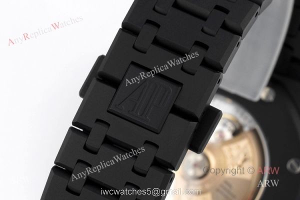 ZF Factory Audemars Piguet Royal Oak 41mm 15400 DLC Black Venom Swiss Replica Watches 7