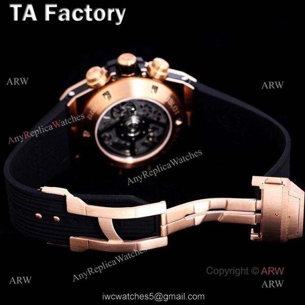 Hublot Diamond Watch Men Swiss Quality Replica Hublot Unico Big Bang Rose Gold Diamonds 7