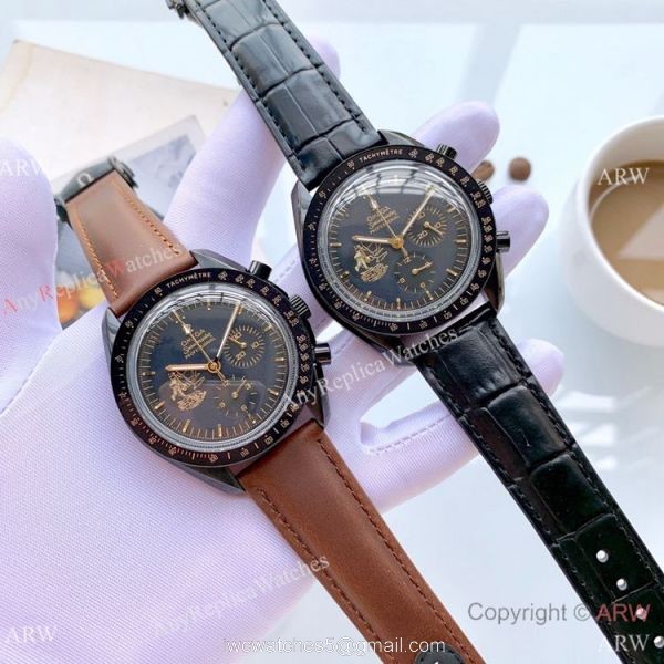 Buy Replica Omega Apollo 11 Men Watch Black Case 42mm 7