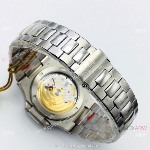 PFF Factory Replica Patek Philippe Nautilus Watch New Onyx Face 7