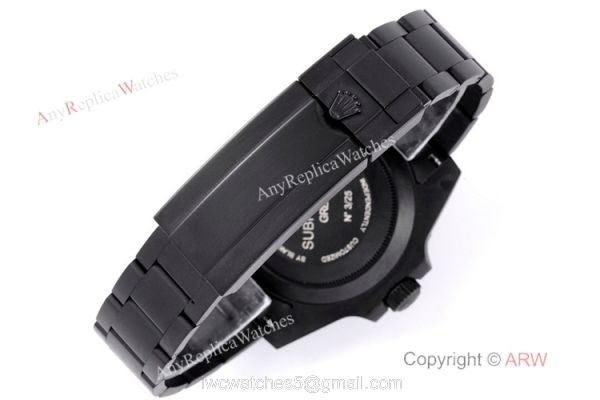 2021 New! Replica Rolex Blaken Submariner Smurf IPK Swiss 2824 Watch 7