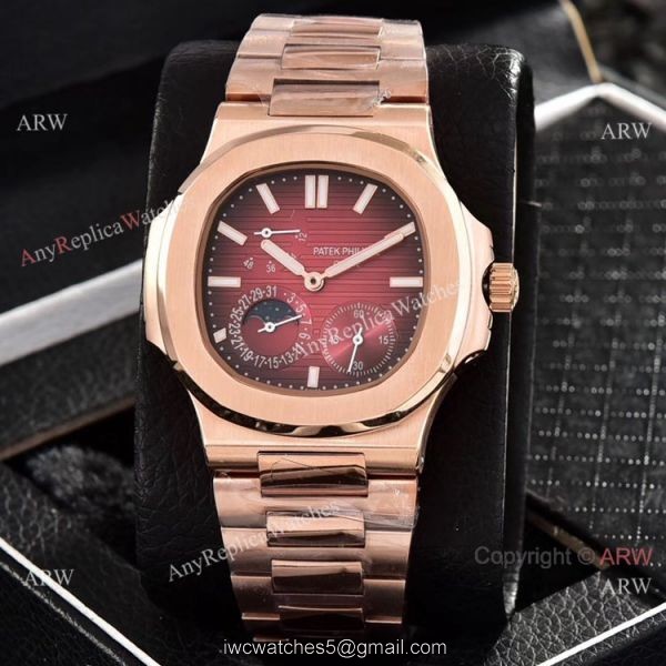 Patek Philippe Power Reserve Clone Watches Gray Gradient Dial Rose Gold 40mm 7