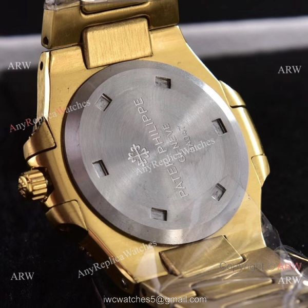 Swiss Quartz Patek Philippe Lady-Nautilus Iced Out Watches Sapphire Glass 7
