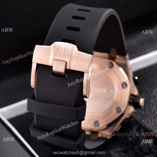 Audemars Piguet Royal Oak Offshore Diver Iced Out Watches Rubber Strap 7