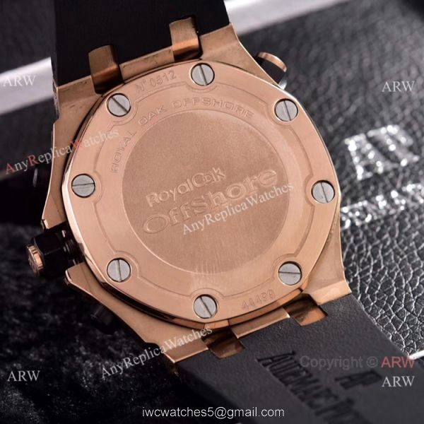 Copy Audemars Piguet Diver Rose Gold Engraving Watches Chronograph Movement 7