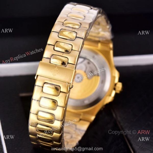 Knockoff Patek Philippe Nautilus Moon Phase Red Gradient Dial Watches 40mm 7