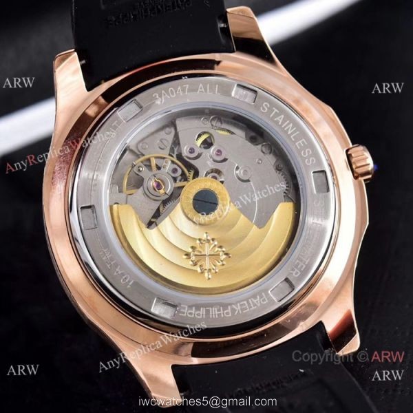 Clone Patek Philippe Aquanaut Rose Gold Engraving Watches Vintage Model 7