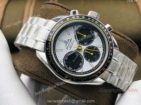 TW Factory Omega Speedmaster 7750 Watch Replica Stainless Steel Panda Face 7