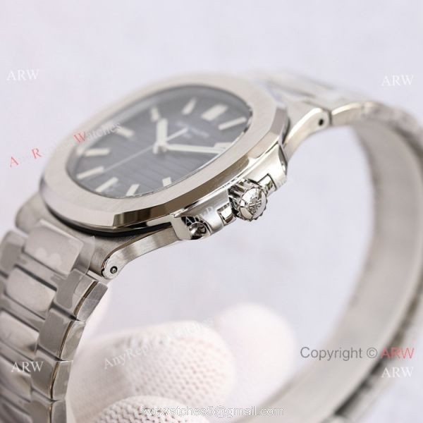 Swiss Grade Copy Patek Philippe Nautilus PPF Factory Cal324 Watch Blue Gradient Dial 7