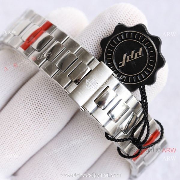 Swiss Grade Patek Philippe Nautilus PPF Factory Cal324 Watch Stainless Steel White Dial 7