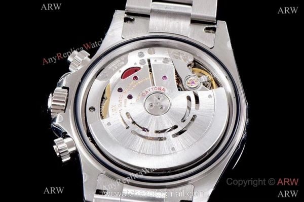 Best 1:1 Swiss Replica Rolex Daytona JH 4130 Chronograph Watch Black Diamond 40mm 7