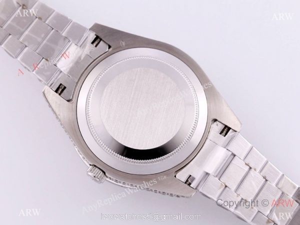 Best Replica Rolex New Oyster Perpetual Pearlmaster 39 Watch Silver Diamonds 7