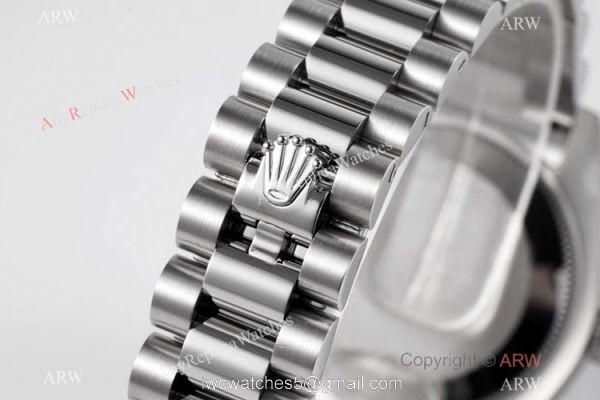 Swiss Clone Rolex Datejust Presidential 31mm Watch Stainless Steel Black Face 7