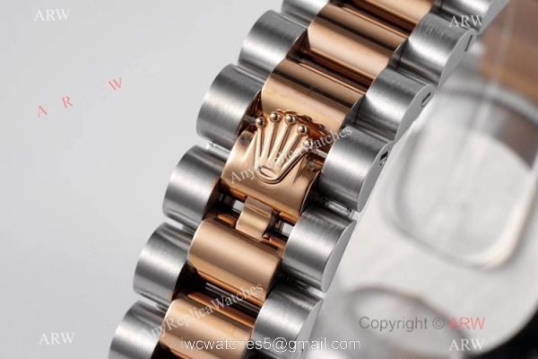 Swiss Clone Rolex Presidential Datejust 31mm Watch Champagne Dial with Diamond 7