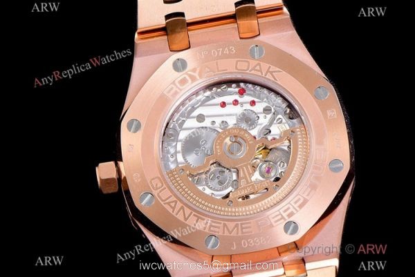 BF Factory Swiss Audemars Piguet Royal Oak Perpetual Calendar Watch Rose Gold Blue Cal.5134 Movement 7