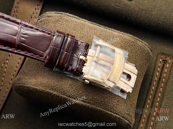 (PF Factory) Patek Philippe Nautilus Moonphase 5724 Watch Rose Gold Black Dial 7