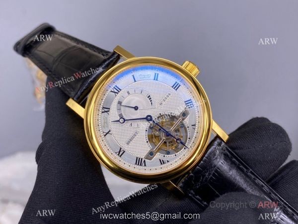 Swiss Copy Breguet N3006 Classique Complication Tourbillon 42mm Watch Yellow Gold 7