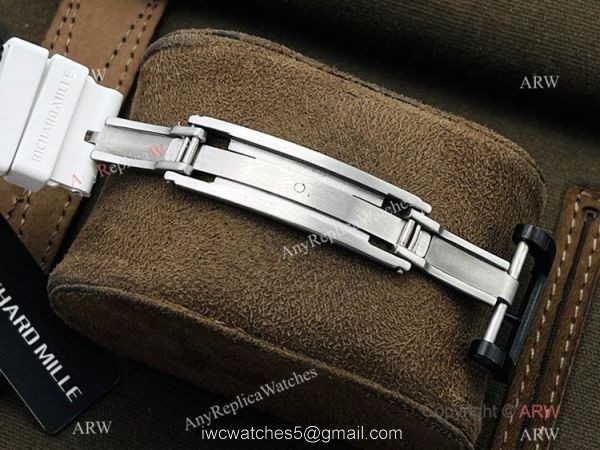 RM Factory 1:1 Replica Richard Mille RM35-02 Rafael Nadal Watch NTPT Case White Rubber Strap 7