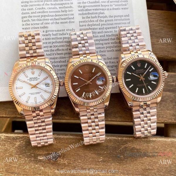 AAA Replica Rolex DateJust 40mm Rose Gold Jubilee Watches Mingzhu Movement 7