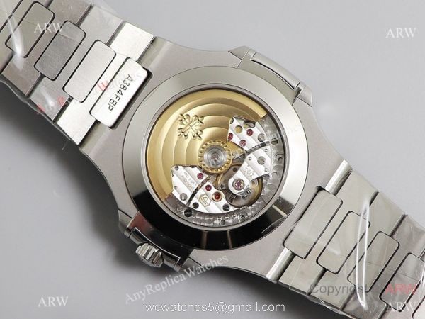 GR Factory Patek Philippe Nautilus Annual Calendar Moonphase Watch Black Dial 7