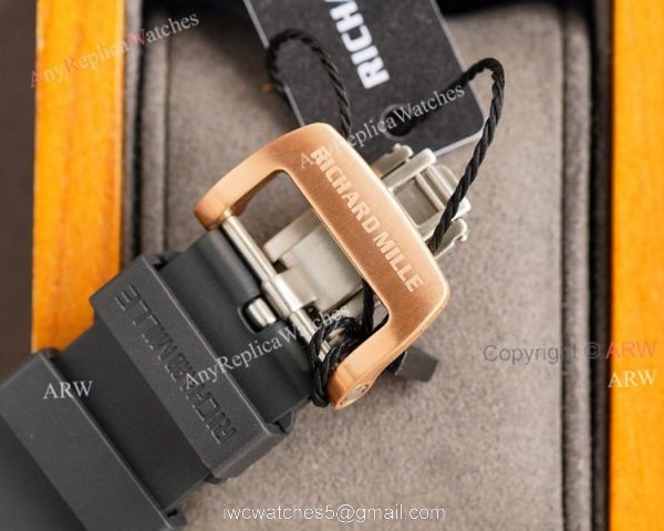 (RM Factory) Rose Gold Richard Mille RM35-01 Replica Watch With Diamonds 7