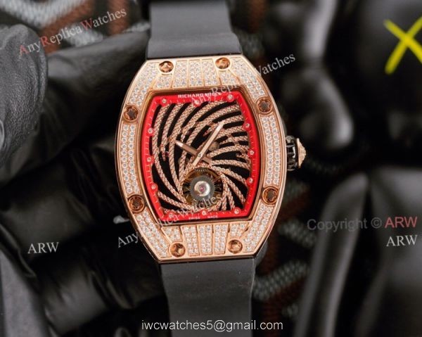 Fully Iced Out Richard Mille RM 51-02 Tourbillon Diamond Twister Copy Watch 7