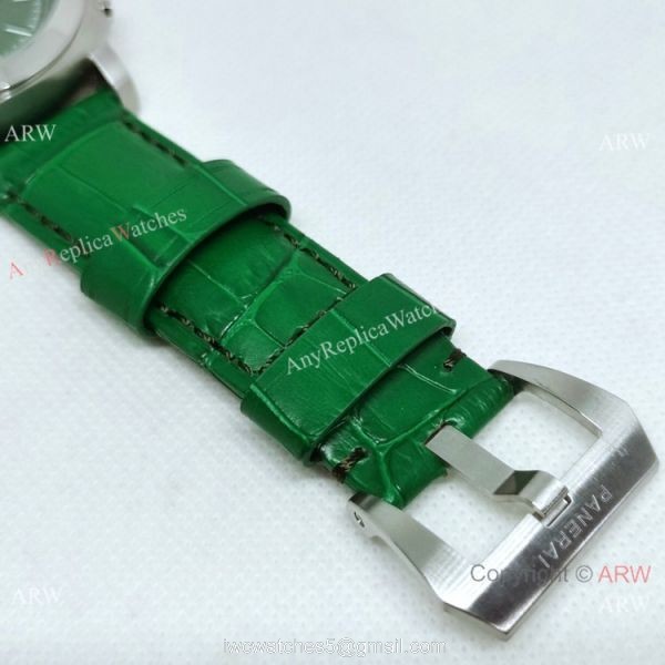 New Panerai Luminor Chrono Flyback Verde Militare PAM01296 Watch Green Dial 7