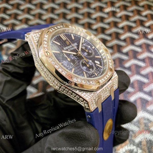 Iced Out Audemars Piguet Royal Oak Chronograph Watches 42mm for Men 7