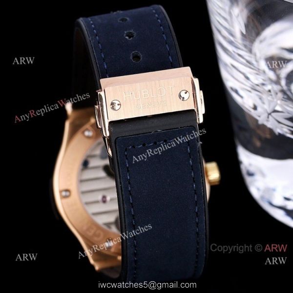 Iced Out Hublot Classic Fusion Diamond Watch 42mm Hublot Tourbillon Watch Replica 7