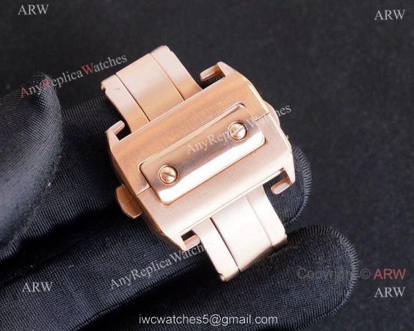 Iced Out Cartier Santos 100 Replica Watches Automatic High End Replica 7