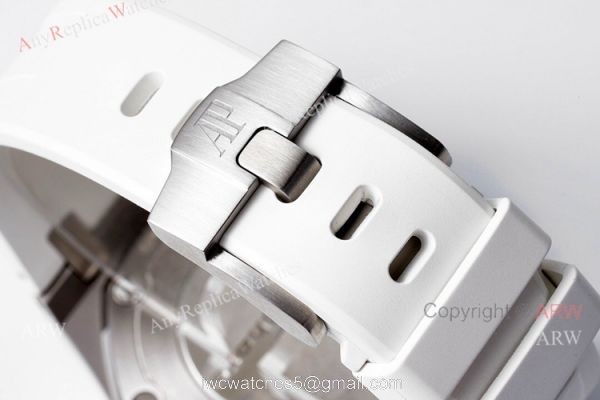 Ladies Audemars Piguet Royal Oak Offshore 37mm White Dial Quartz Watch Ref 67540sk 7