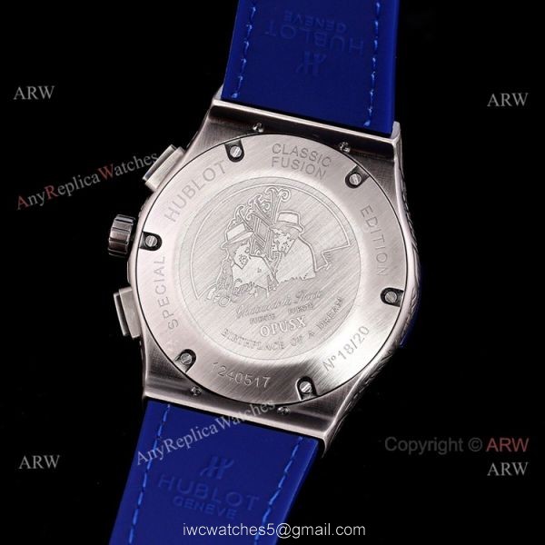 Men Hublot Classic Fusion Chronograph 42mm Black Dial Replica Watch 7
