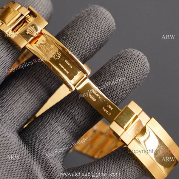 New 2021! AAA Replica Rolex Daytona Gold Meteorite Watch 43mm 7
