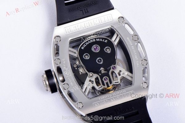 JB Factory Richard Mille Skull Watch For Sale RM 52-01 Tourbillon For Men Replica 7
