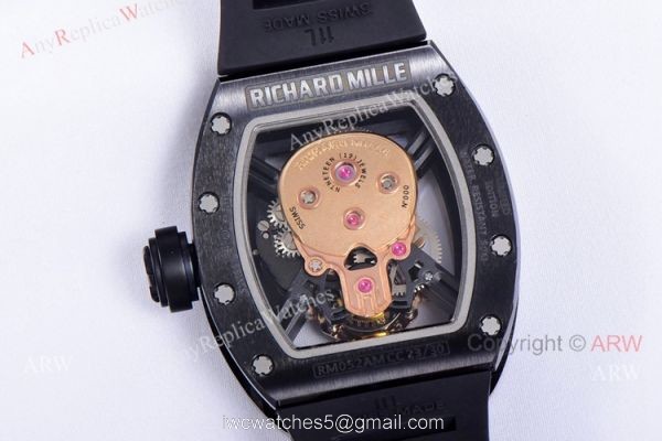 JB Factory Richard Mille Skull Watch RM52-01 Tourbillon Dial Best Copy 7