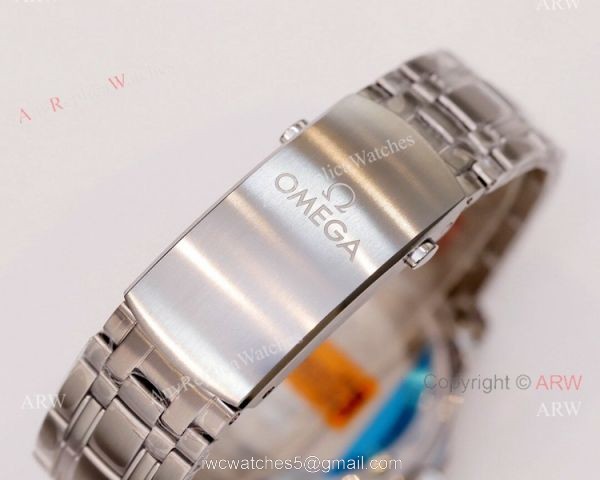 New Omega Seamaster Diver 300m Blue Wave Dial Omega 8800 Movement Beijing 2022 Special Edition Swiss Replica Watch 7