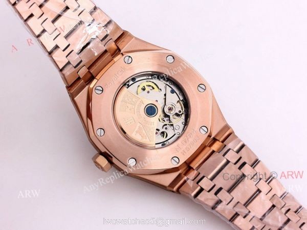 New Audemars Piguet Royal Oak 41 Rose Gold Green Dial Knockoff Watch Automatic 7
