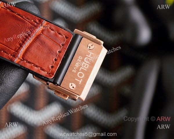 Best Quality Copy Hublot Classic Fusion Skeleton Rose Gold Watches 7