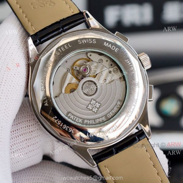 New Patek Philippe Grand Complications Moonwatch Black Dial 42mm Swiss Replica 7