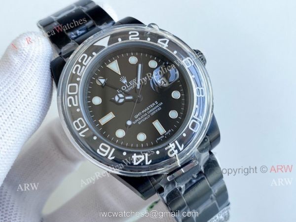 New All Black Rolex GMT-Master II Revenge By Titan Black Best Replica Watch 7